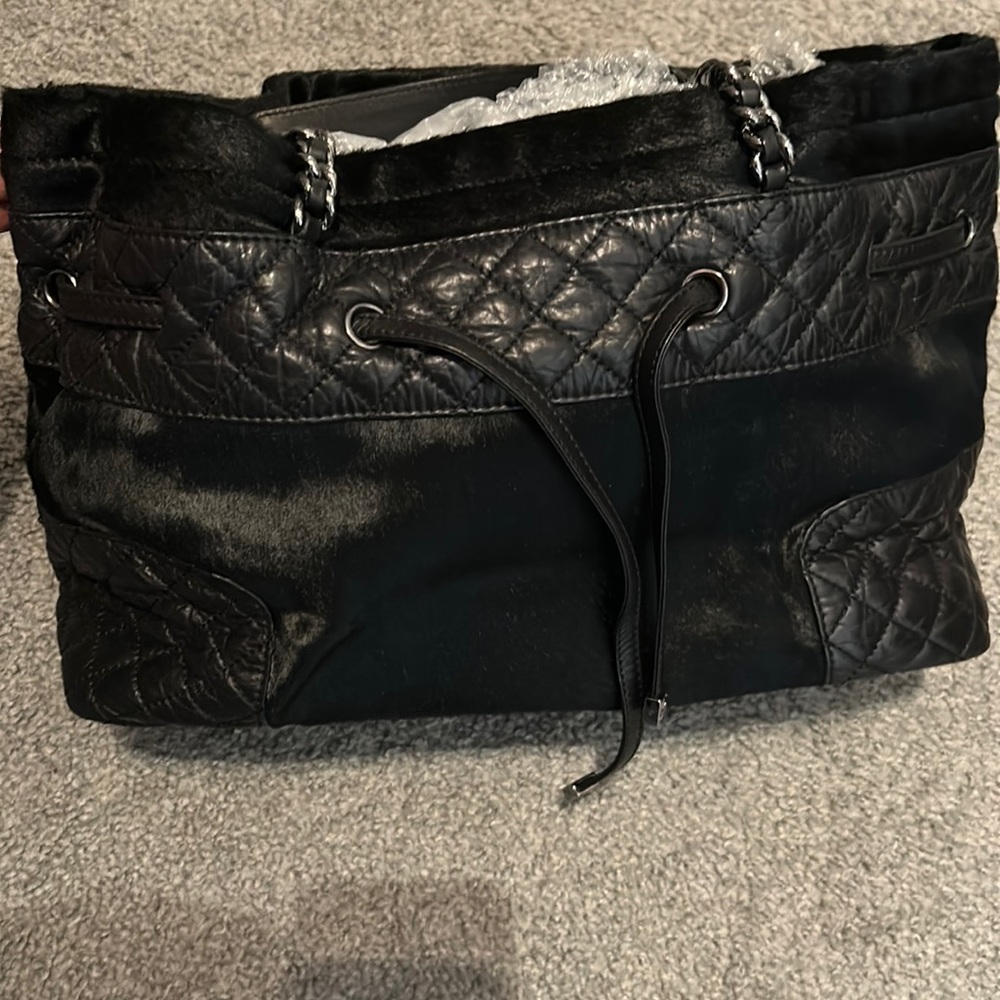 Chanel Lambskin/Pony hair tote